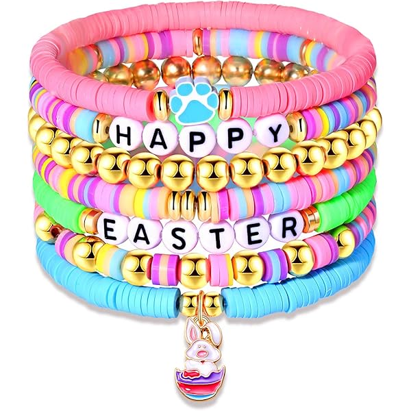 ❤マカロンナさま❤2025年Bracelet❤ Amazon.com: Pingyongchang Y2K Cartoon Bracelets Elastic Crystal